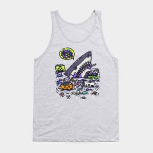 Halloween Candy Destruction Shark Tank Top